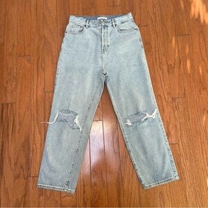 PacSun Women’s High Rise Straight Jeans Size 28R Light Wash